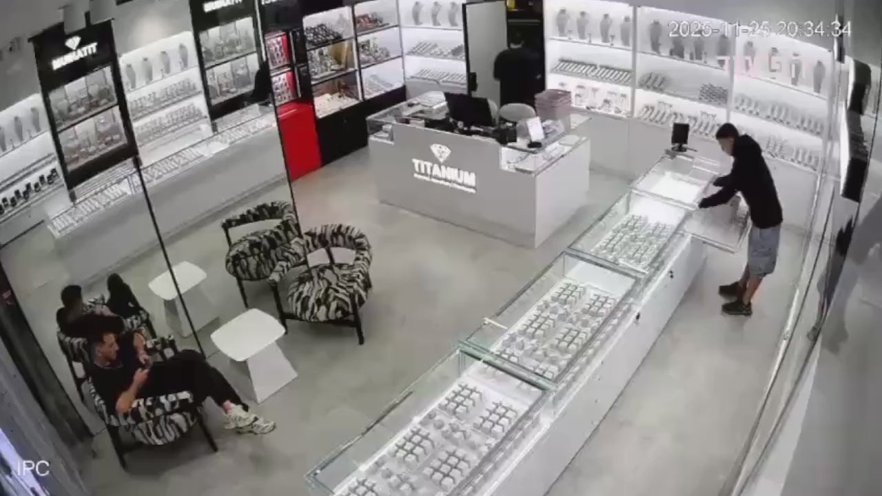 Load video: Jewellery store getting robbed and stopped the robbery using Iron Fog Security Defence.